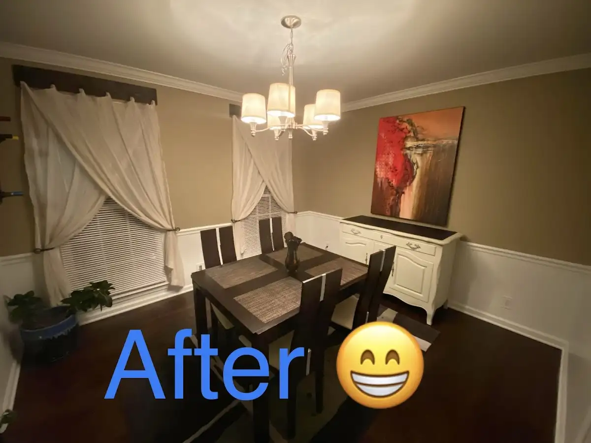 Professional dining room restoration after water damage in Russellville